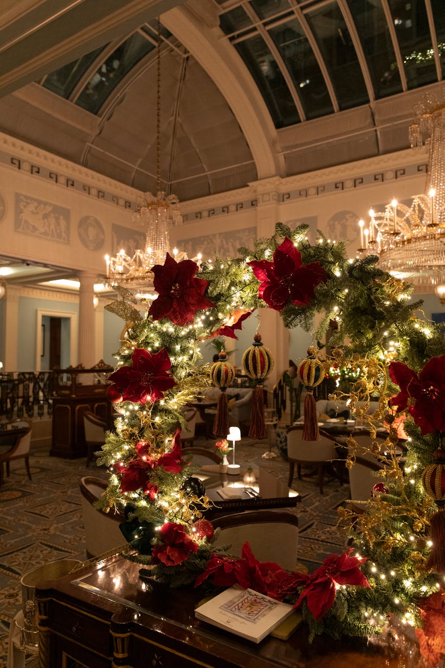 christmas decoration in hall